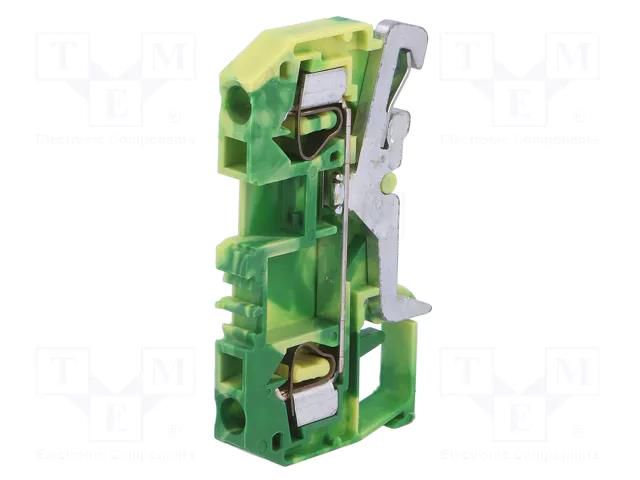 Splice terminal: rail; 281; 32A; 800V; spring clamp; yellow-green WAGO 281-907