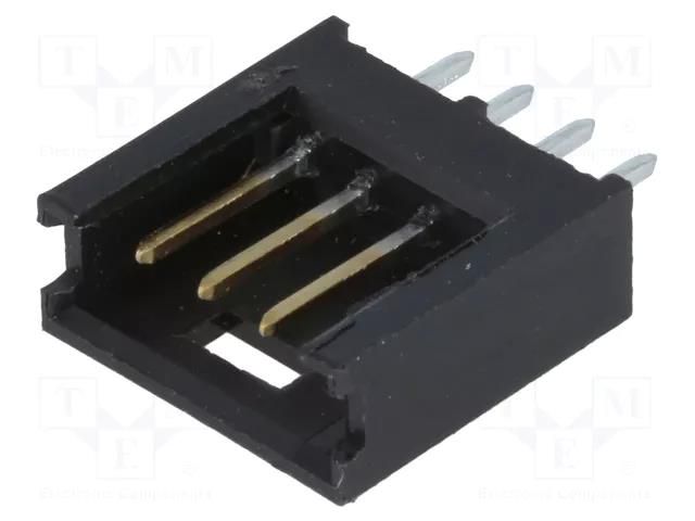Connector: wire-board; socket; male; PIN: 4; AMPMODU MOD II; THT TE Connectivity 280371-2
