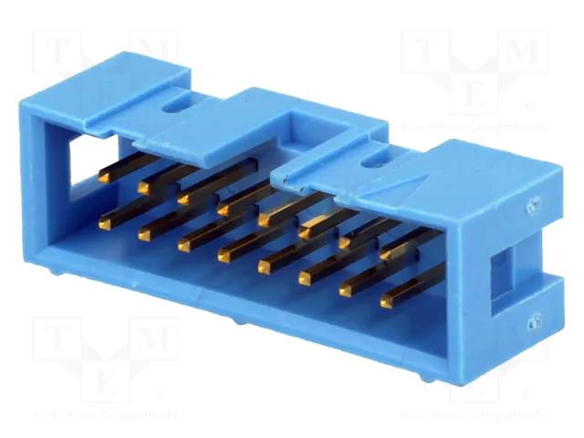 Connector: IDC; socket; male; PIN: 16; straight; THT; 2.54mm; 2x8 TE Connectivity 2-1761603-6
