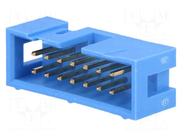 Connector: IDC; socket; male; PIN: 14; straight; THT; 2.54mm; 2x7 TE Connectivity 2-1761603-5