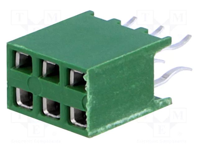 Connector: pin strips; socket; female; PIN: 6; THT; HV-100; straight TE Connectivity 215309-3