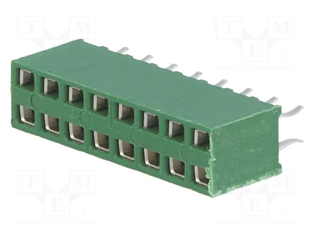 Connector: pin strips; socket; female; PIN: 16; THT; HV-100; 2.54mm TE Connectivity 215307-8