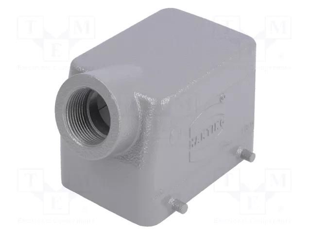 Enclosure: for HDC connectors; Han® A; size 32A (2 x 16A); M25 HARTING 19200321521