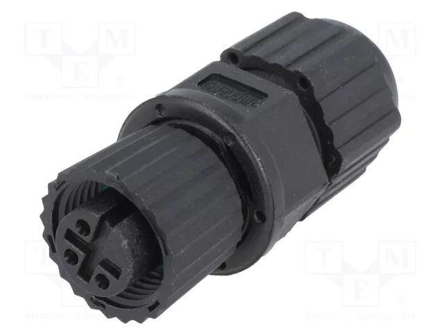 Connector: M12; plug; PIN: 3; female; 250V; straight; IP67,IP68; 4A AMPHENOL LTW 12P-03BFFA-SL8001