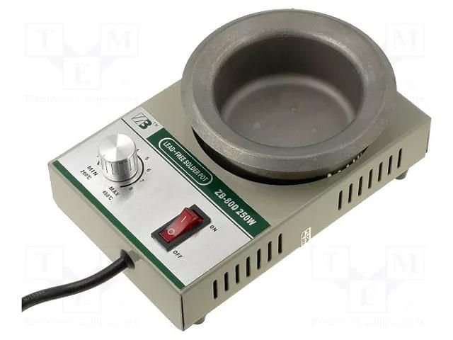 Device: soldering pot; 250W; 200÷450°C; 80mm; 230VAC MCP POT-ZB80D