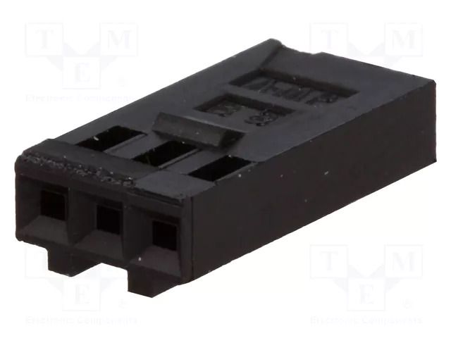 Connector: wire-board; plug; female; PIN: 3; AMPMODU MOD IV; 2.54mm TE Connectivity 102241-1