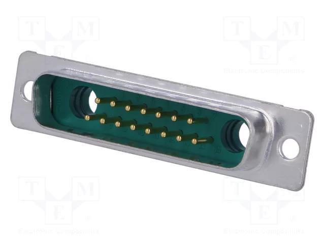 Special D-Sub; PIN: 17(2+15); plug; male; for cable; soldering CONEC DHPS25M-17/2