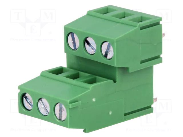 Connector: PCB terminal block; terminal; 10A; 300V; angled 90° DEGSON ELECTRONICS DG500B-5.08-3P14