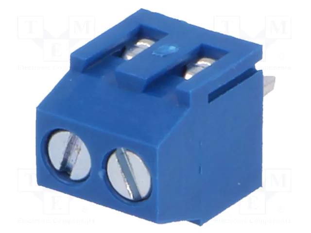 Connector: PCB terminal block; terminal; 10A; 150V; angled 90° DEGSON ELECTRONICS DG381-3.5-2P12