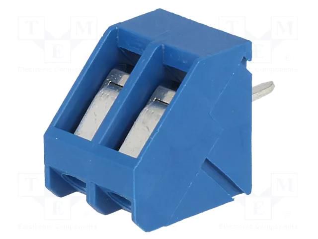 Connector: PCB terminal block; terminal; 15A; 300V; angled 45° DEGSON ELECTRONICS DG330-5.0-2P12