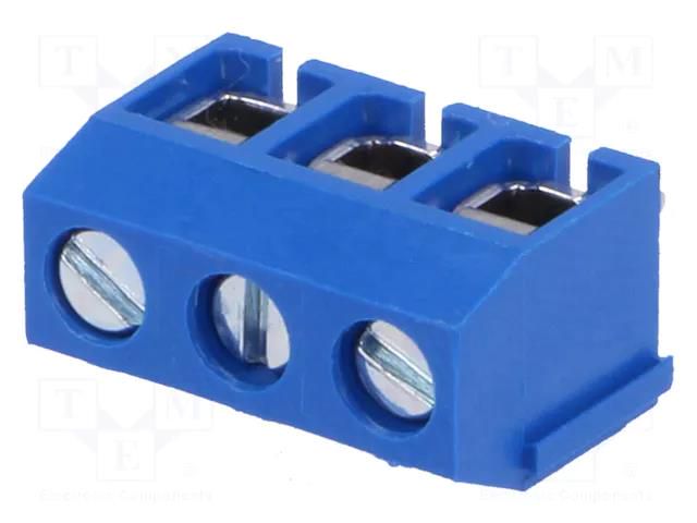 Connector: PCB terminal block; terminal; 15A; 300V; angled 90° DEGSON ELECTRONICS DG306-5.0-3P12