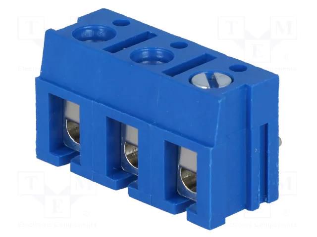 PCB terminal block; straight; 7.5mm; ways: 3; on PCBs; 2.5mm2; 10A DEGSON ELECTRONICS DG300R-7.5-3P12