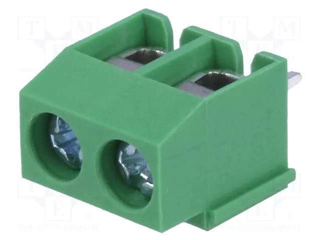 Connector: PCB terminal block; terminal; 18A; 250V; angled; tinned DEGSON ELECTRONICS DG126-5.0-2P14
