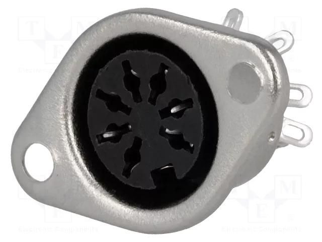 Connector: DIN; socket; female; PIN: 7; 270°; straight; soldering CHANGZHOU DAHUA IMP AND EXP (GROUP) CO DC-109