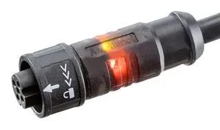 CIR CABLE, 5P RCPT-FREE END, 10M, BLK LAD-05BFFM-QL8D10
