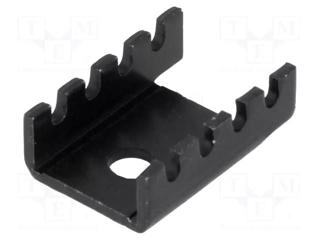 Heatsink: moulded; U; TO202,TO220; black; L: 19.05mm; W: 13.21mm STONECOLD D03A