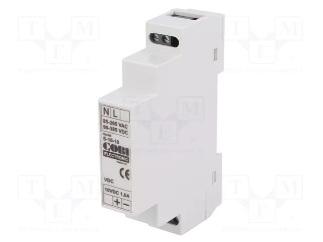 Power supply: switching; for DIN rail; 10W; 10VDC; 1A; 85÷265VAC COBI ELECTRONIC CS-10-10