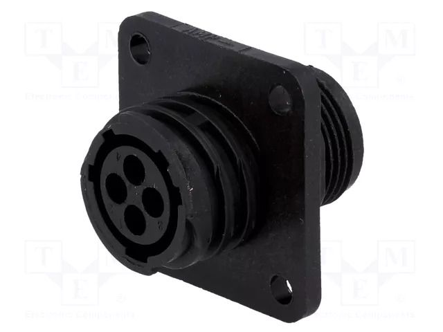 Connector: circular; socket; female; PIN: 4; w/o contacts; size 11 TE Connectivity CPC-0-0182921-1