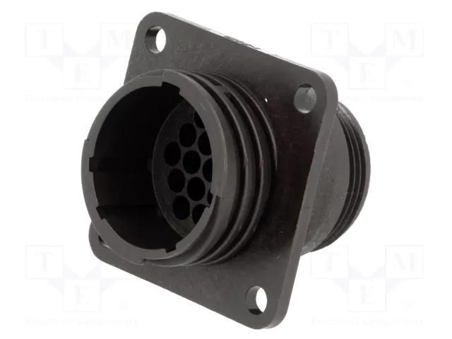 Connector: circular; socket; male; PIN: 16; w/o contacts; size 17 TE Connectivity CPC-0-0182916-1