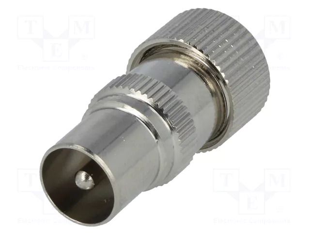 Connector: coaxial 9.5mm (IEC 169-2); plug; male; for cable GOOBAY COAX-PLUG3