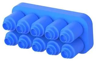 GANG WIRE SEAL, 2.11MM, BLUE, 10POS 1-1586359-0