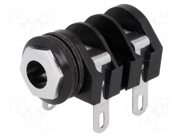 Connector: Jack 6,3mm; socket; female; mono,external thread nut CLIFF CL1298A