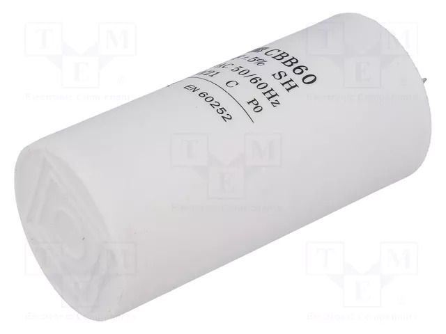 Capacitor: polypropylene; motors, run; 50uF; 450V; ±5%; 3000h SR PASSIVES CBB60A-50/450