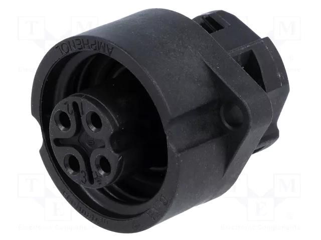 Connector: circular; socket; PIN: 4; female; screw terminal; 3+PE AMPHENOL C16-1-3111-000