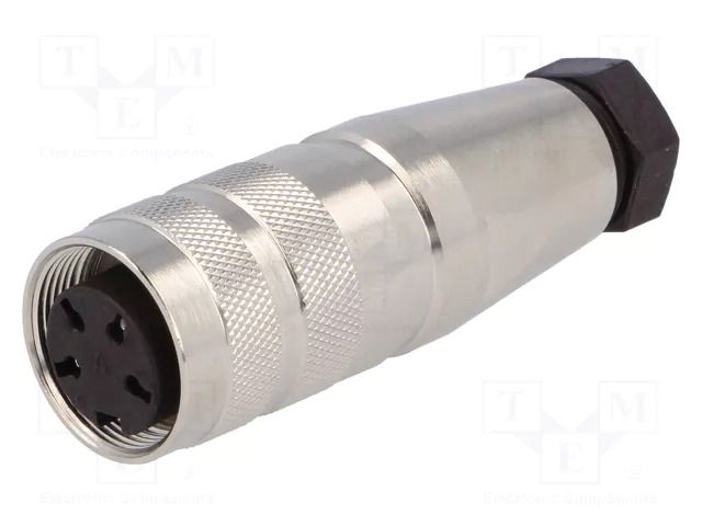 Connector: M16; plug; female; PIN: 4; 5A; 300V; C091D; soldering AMPHENOL C091-31D0041002