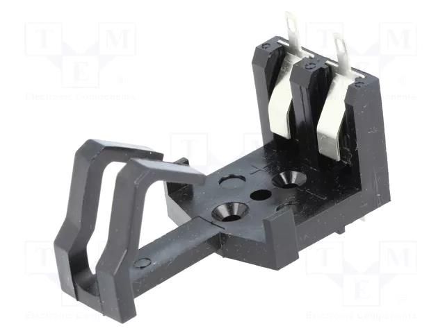 Socket; 6F22; Batt.no: 1; soldering lugs,for PCB,connectors BULGIN BX0033