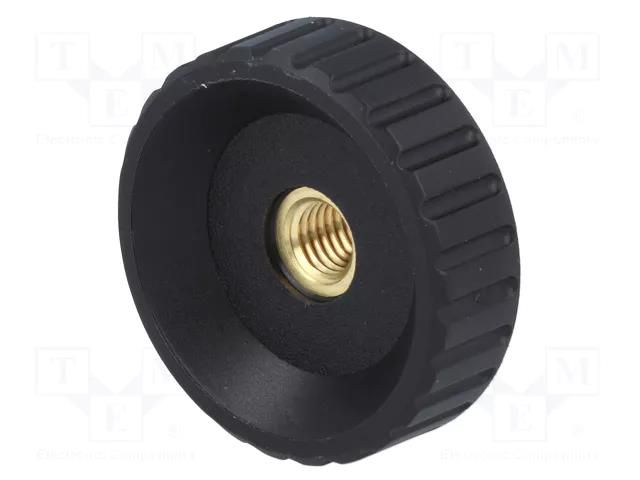 Knob; Ø: 50mm; Int.thread: M10; 20mm; H: 28.5mm; polyamide ELESA+GANTER BT.50FP-M10