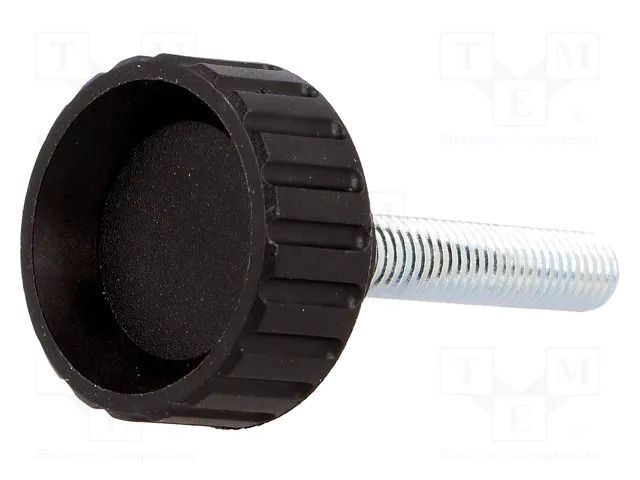 Knob; Ø: 32mm; Ext.thread: M8; 40mm; H: 22mm; polyamide; knurled ELESA+GANTER BT.32P-M8X40