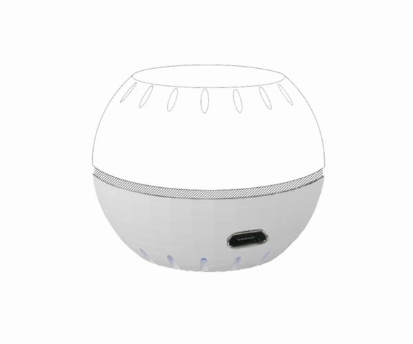 Shelly H&T USB maitinimo šaltinis, baltas, skirtas temperatūros ir drėgmės jutikliui 3800235266007 3800235266007