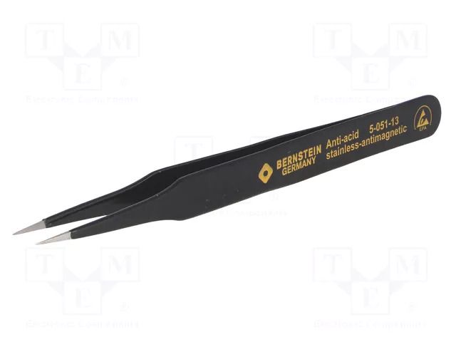 Tweezers; non-magnetic; Blade tip shape: sharp; Blades: narrow BERNSTEIN BRN-5-051-13