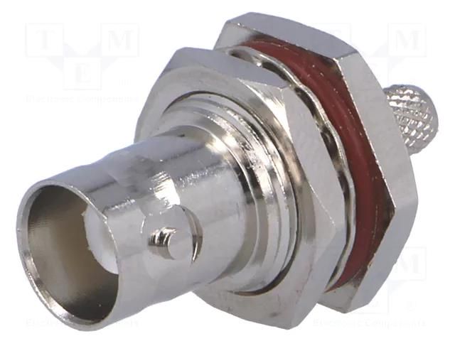 Connector: BNC; socket; female; straight; 50Ω; crimped YIZN Jiangsu Tengyu Electronics co. BNC-210