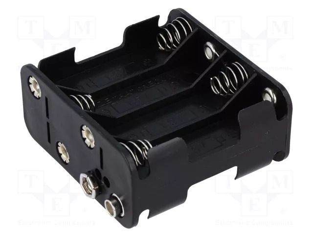 Holder; AA,R6; Batt.no: 8; 6F22 type; black COMF BH-383B