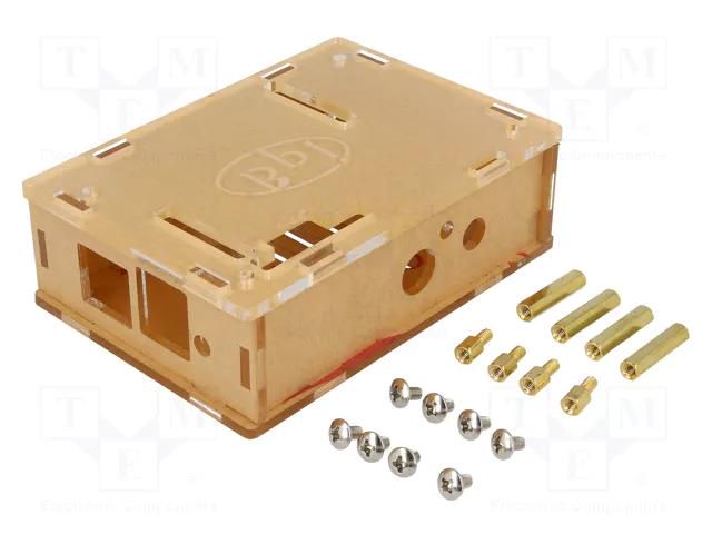 Enclosure: for computer; plexiglass PMMA; colourless SINOVOIP BANANA-BOX-TR