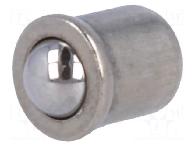 Ball latch; A2 stainless steel; BN 13376; L: 5mm; Ømount.hole: 4mm BOSSARD B4/BN13376