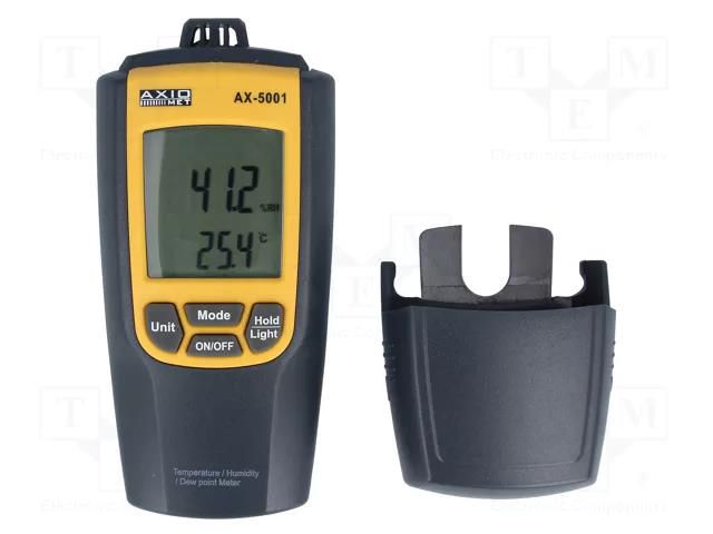 Thermo-hygrometer; LCD; Sampling: 1x/s; -10÷50°C; 0÷100%RH; 0.1°C AXIOMET AX-5001