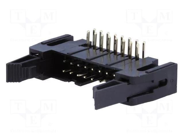 Connector: IDC; socket; male; PIN: 16; angled 90°; THT; 2.54mm; 2x8 CONNFLY AWP-16K