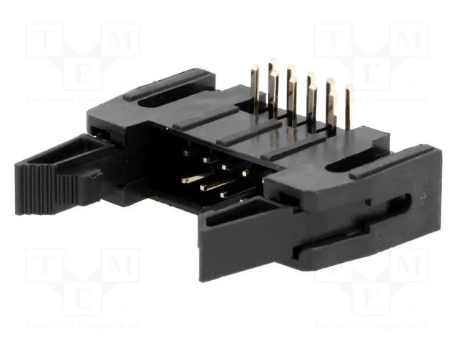 Connector: IDC; socket; male; PIN: 10; angled 90°; THT; 2.54mm; 2x5 CONNFLY AWP-10K