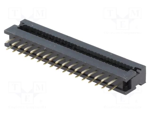 Connector: IDC; PIN: 34; 1A; IDC,THT; for ribbon cable; 2.54mm; 2x17 CONNFLY AWLP34