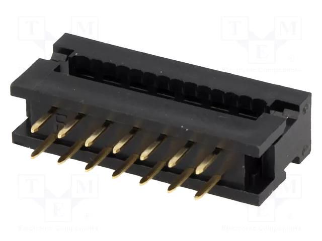 Connector: IDC; PIN: 14; 1A; IDC,THT; for ribbon cable; 2.54mm; 2x7 CONNFLY AWLP14