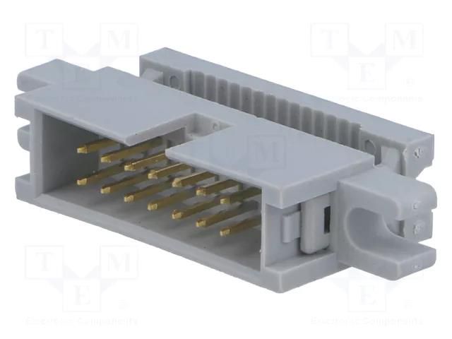 Connector: IDC; plug; male; PIN: 14; IDC; for ribbon cable; 2.54mm CONNFLY AWHP-14BM
