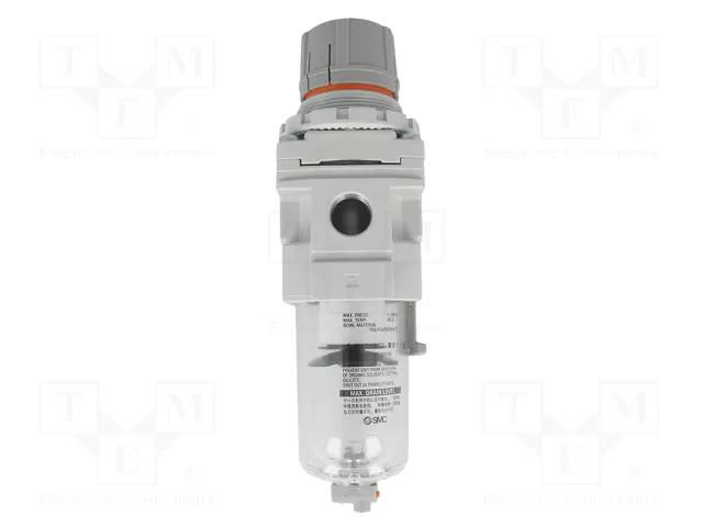 Compressed air filter/regulator; 1250l/min; 5um; aluminium SMC AW30-F03H-A