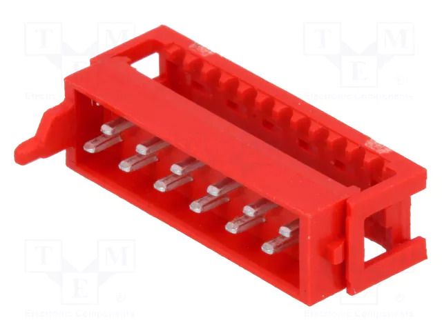 Connector: Micro-MaTch; plug; male; PIN: 12; IDC; for ribbon cable TE Connectivity AMP-8-215083-2