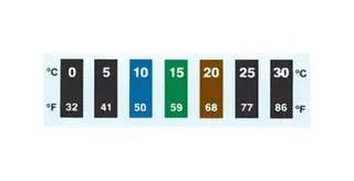 LABEL, REVERSIBLE STRIP, 7PT, 60DEG C RLC-50-30/60-30