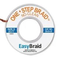 DESOLDERING BRAID, 25FT X 0.1" OS-D-25