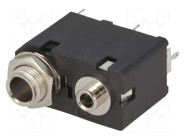 Connector: Jack 3,5mm + Jack 6,3mm; socket; female; ways: 3; THT AMPHENOL ACJS-MVD985-3
