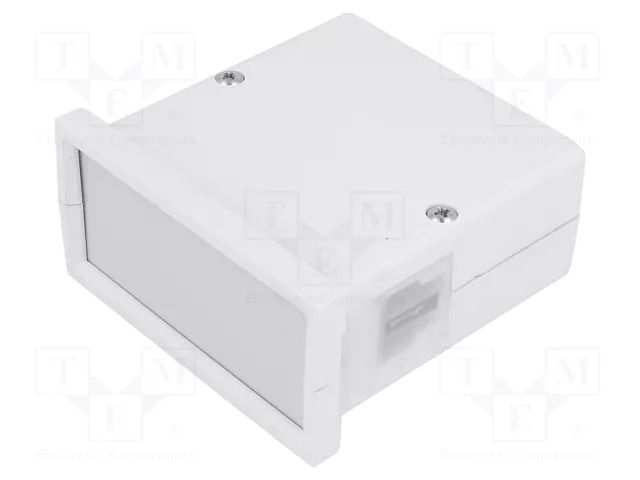 Enclosure: panel; X: 72mm; Y: 72mm; Z: 36mm; ABS; grey; screwed MASZCZYK ABS-61PC